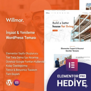 Willmor İnşaat WordPress Şablonu